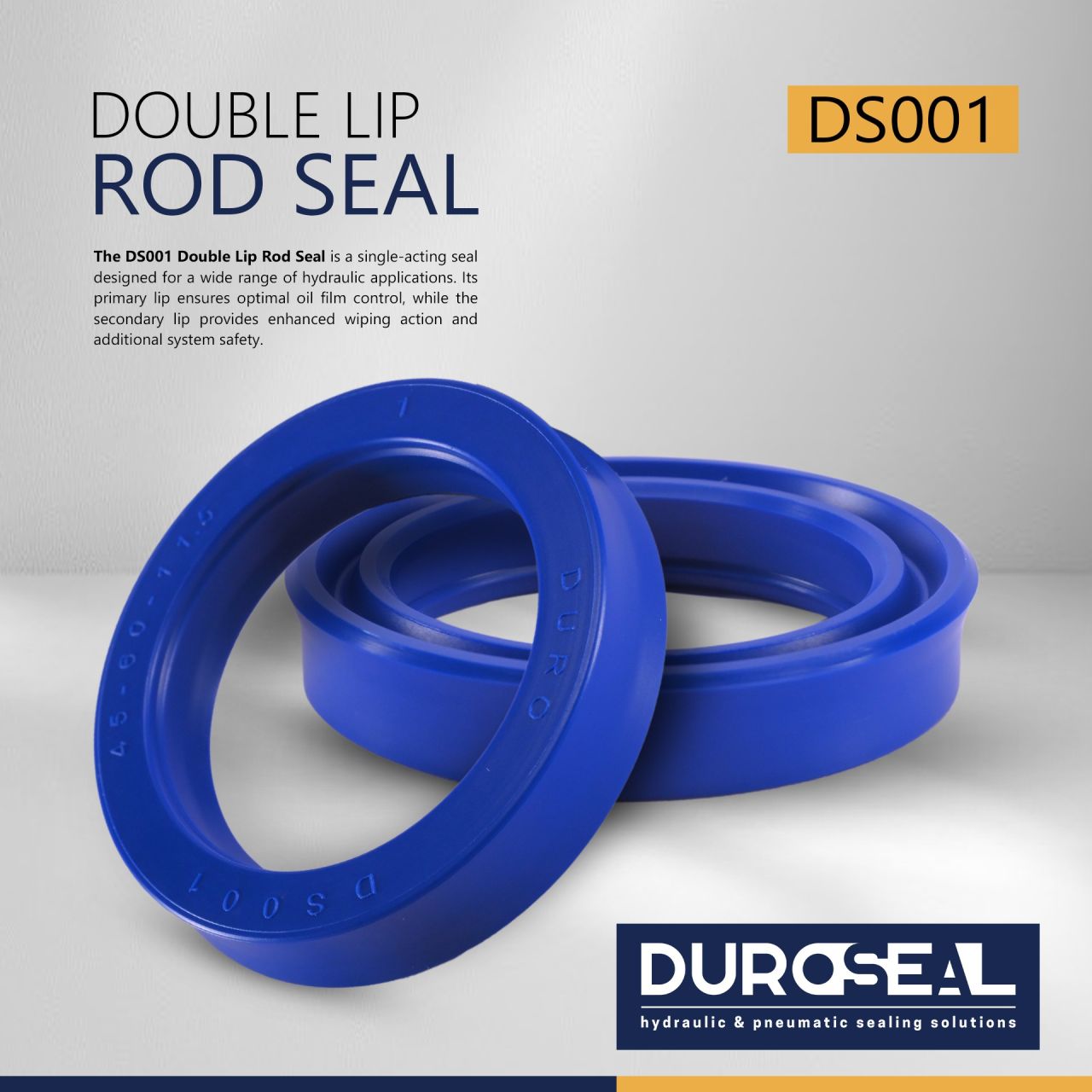 DS001-105x125x14.5 (Double-Lip Rod Seal)